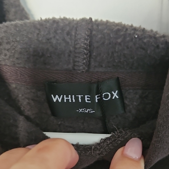 White Fox Dark Grey Hoodie - Picture 2 of 4